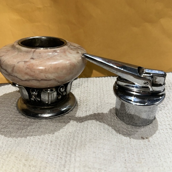 RONSON Marble & Chrome Table Light MCM - Picture 6 of 7